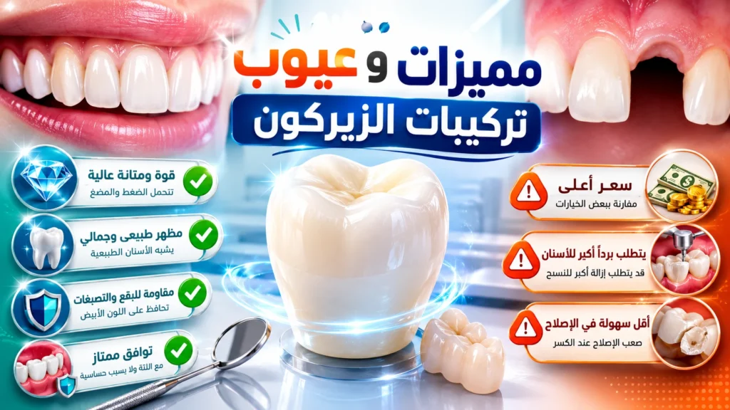مميزات وعيوب تركيبات الزيركون