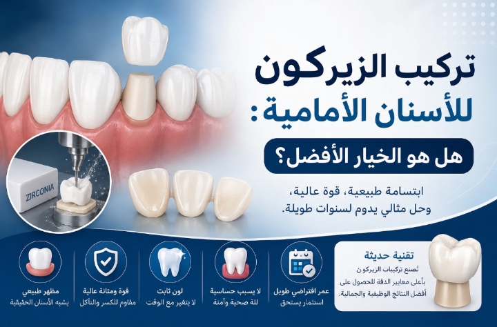 تركيب الزيركون للأسنان الأمامية: هل هو الخيار الأفضل؟
