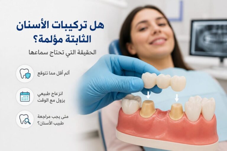 هل تركيبات الأسنان الثابتة مؤلمة؟ الحقيقة التي تحتاج سماعها